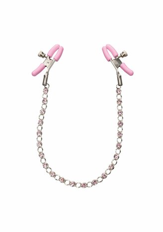 Crystal Chain Nipple Clamps