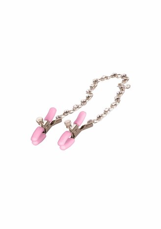 Crystal Chain Nipple Clamps