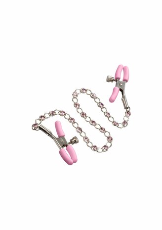 Crystal Chain Nipple Clamps
