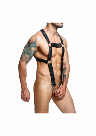 DNGEON Cross Cockring Harness