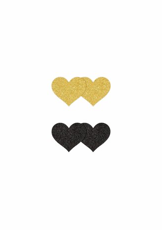 Pasties Glitter Hearts 2 Pair