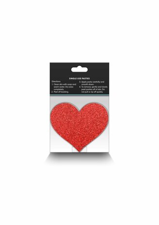 Pasties Glitter Hearts 2 Pair