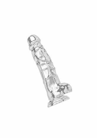 Clear Dildo w. Balls 8 inch