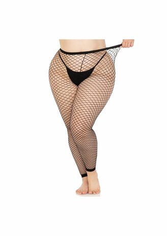 Net footless tights +