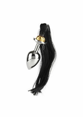 Black Hair Pony Tail Rosebud