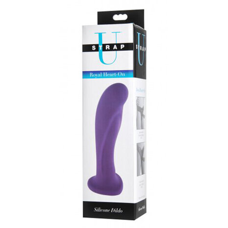 Royal Heart Strap-On Dildo - Paars