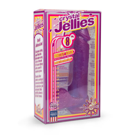 Crystal Jellies - 8 Inch Dildo Met Zuignap