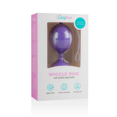 Wiggle Duo Vaginaballetjes - Paars/Wit