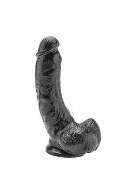 Dildo 8 inch with Balls - Black