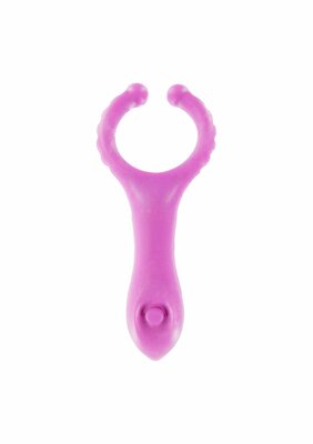 Vibrating Clit-Stim C-Ring - Purple