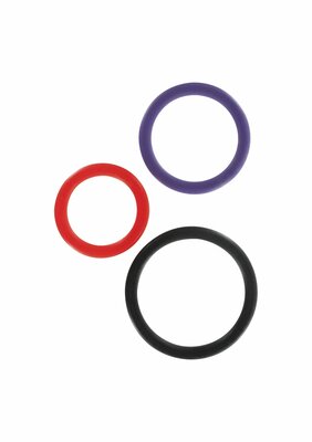 Triple Rings Multicolor 3pcs - Multicolor