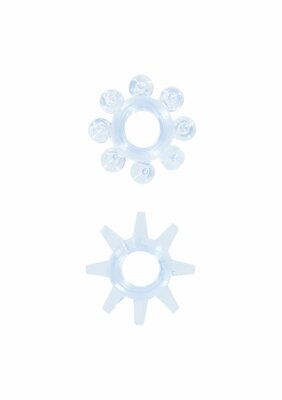 Power Stretchy Rings 2pcs - Blue