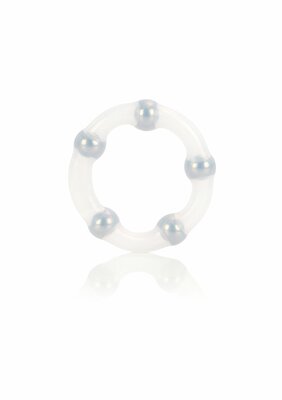 Metallic Bead Ring - Transparent