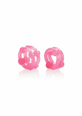 Island Rings Double Stacker - Pink