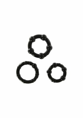 Stay Hard - Three Rings - Black