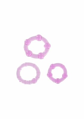 Stay Hard - Three Rings - Purple