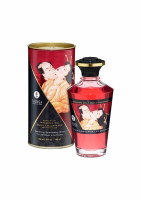 Aphrodisiac Warming Oil 100ml - Strawberry