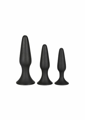 Silicone Anal Trainer Kit - Black