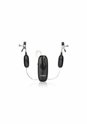 Vibrating Nipple Clamps - Black