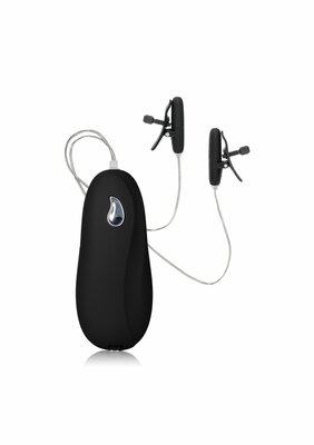 Vibrating Heated Nipple Teaser - Black