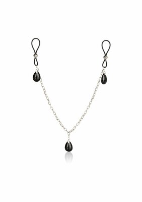 Nonpierce Nipple Chain Jewelry - Black