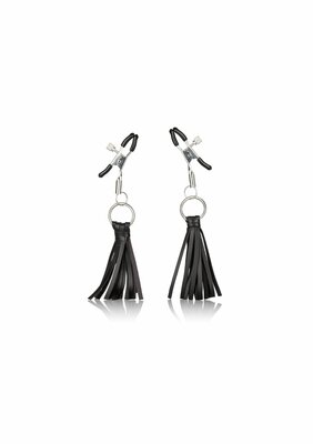 Playful Tassels Nipple Clamps - Black