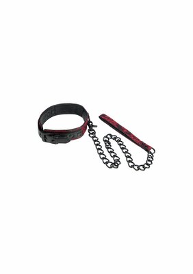 Scandal Collar with Leash - Black