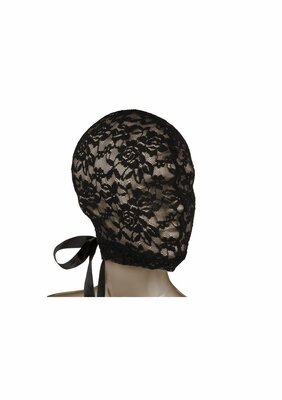 Scandal Corset Lace Hood - Black