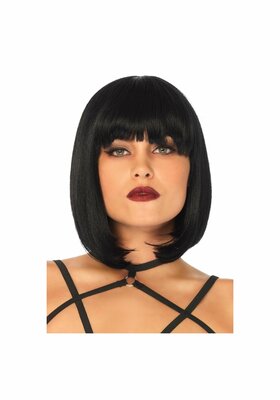 Short natural bob wig - Black