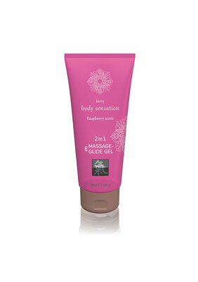 2-in-1 Massage & Glide Gel - Raspberry