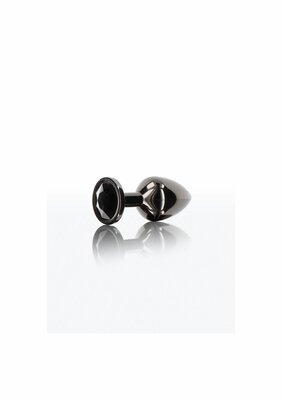 Butt Plug With Diamond Jewel S - Black