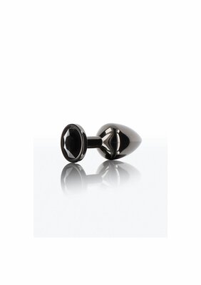 Butt Plug With Diamond Jewel M - Black