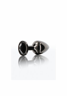 Butt Plug With Diamond Jewel L - Black