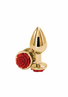 Rose Buttplug Medium - Red