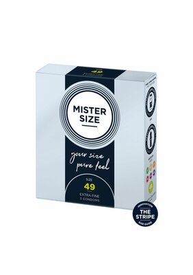 MISTER SIZE 49mm Condoms 3pcs - Natural