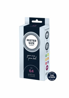 MISTER SIZE 64mm Condoms 10pcs - Natural