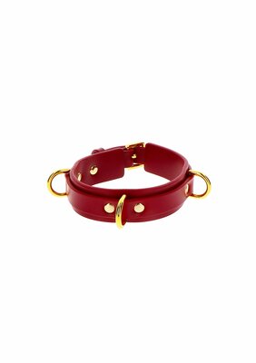 D-Ring Collar Deluxe - Red