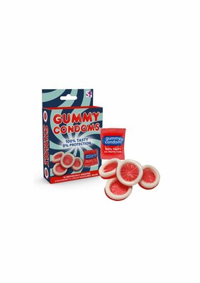Gummy Condoms Candy - White