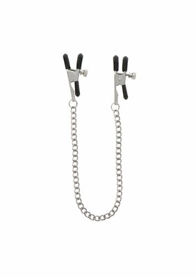 Adjustable Clamps with Chain - Silver