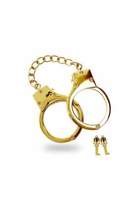 Gold Plated BDSM Handcuffs - Gold