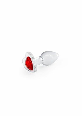 Crystal Desires Red Heart S - Red