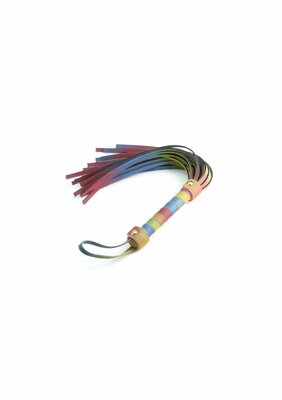 Spectra Bondage Flogger - Rainbow