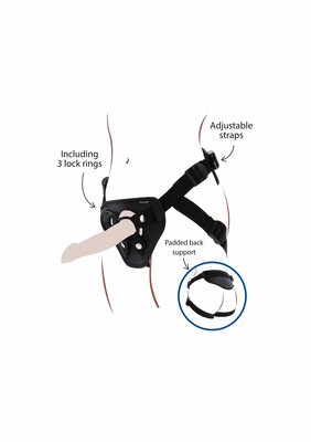 Strap-On Deluxe Harness - Black