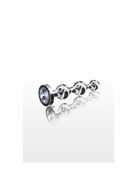 Diamond Star Beads Medium - Silver