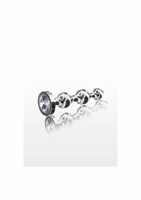Diamond Star Beads Large - Silver