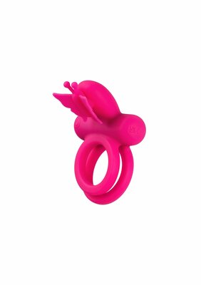 Butterfly Dual Ring - Pink