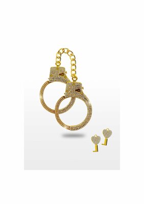 Diamond Wrist Cuffs Gold - Gold