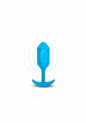 B-Vibe Vibrating Snug Plug L - Blue