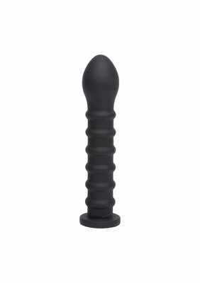 Ribbed Dong Easy-Lock 19 cm - Black