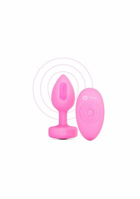 B-Vibe Vibr Heart Plug S/M - Pink